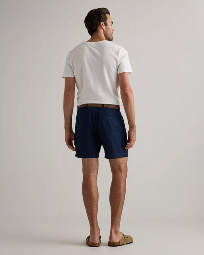 100% European Linen Trouser Shorts - 7"