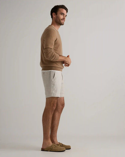 100% European Linen Trouser Shorts - 7"
