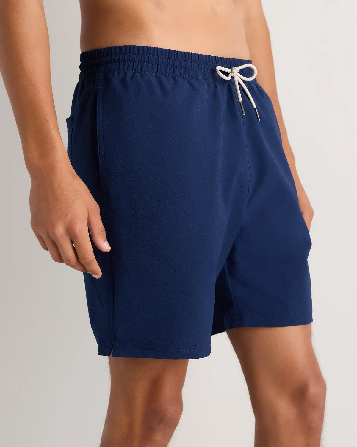 Seersucker Swim Trunks - 7"