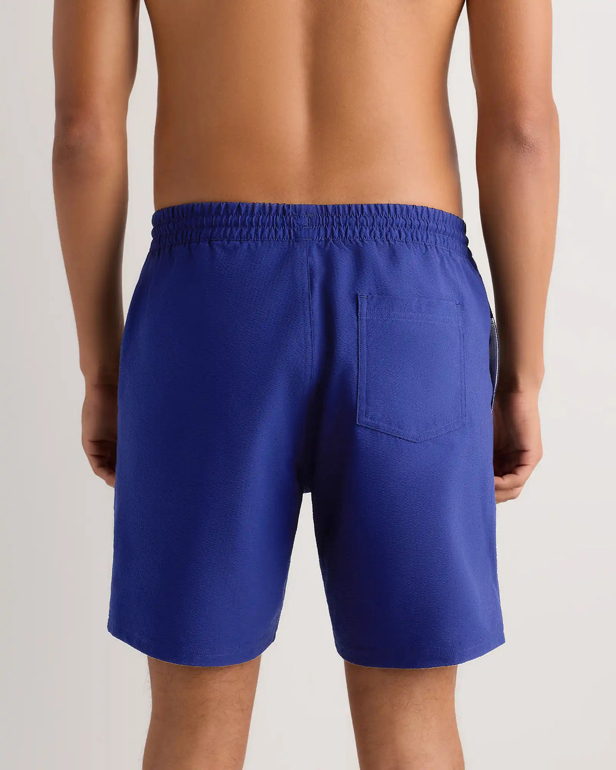 Seersucker Swim Trunks - 7"