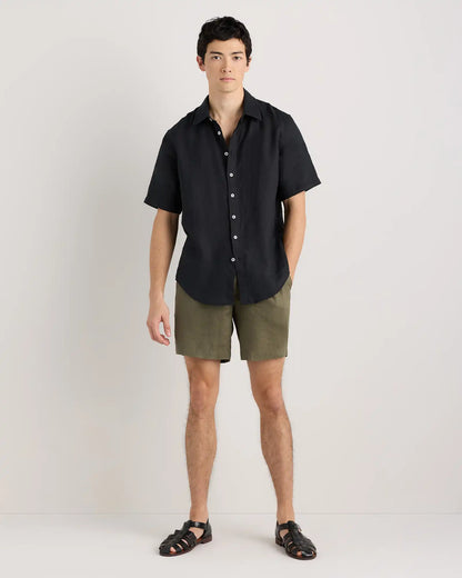 100% European Linen Shorts - 7"