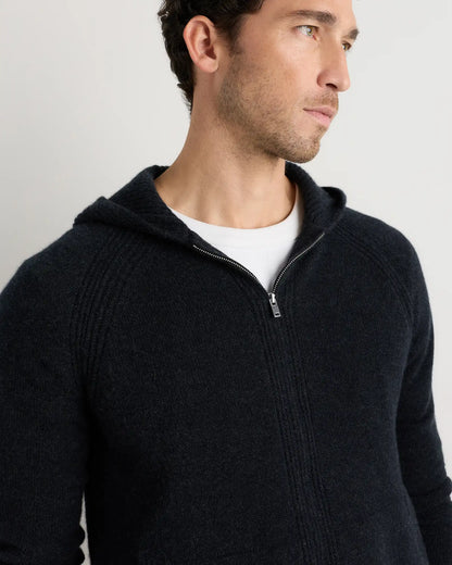 Luxe Baby Cashmere Bomber Hoodie