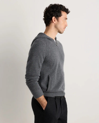 Luxe Baby Cashmere Bomber Hoodie
