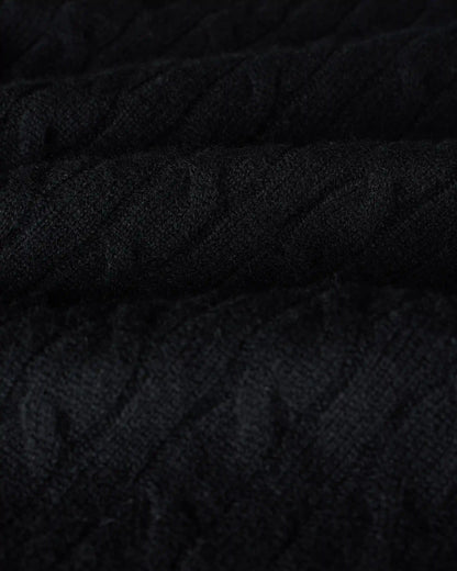 Mongolian Cashmere Classic Cable Crewneck Sweater