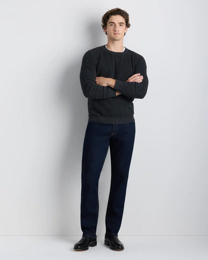 Organic Cotton Cashmere Waffle Crewneck Sweater