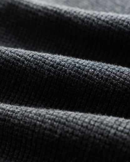 Organic Cotton Cashmere Waffle Crewneck Sweater