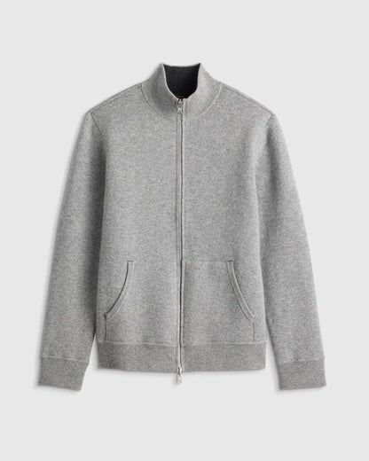 100% Reversible Cashmere Full Zip Sweater