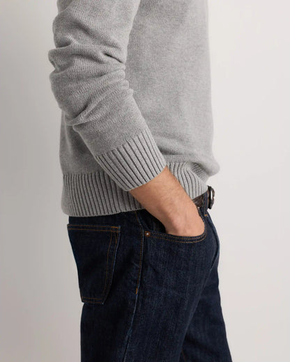 100% Organic Cotton Quarter-Zip Sweater