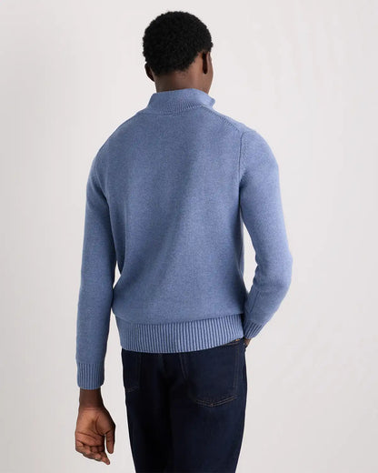 100% Organic Cotton Quarter-Zip Sweater