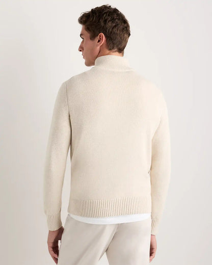 100% Organic Cotton Quarter-Zip Sweater