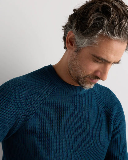 100% Organic Cotton Ribbed Crewneck Sweater