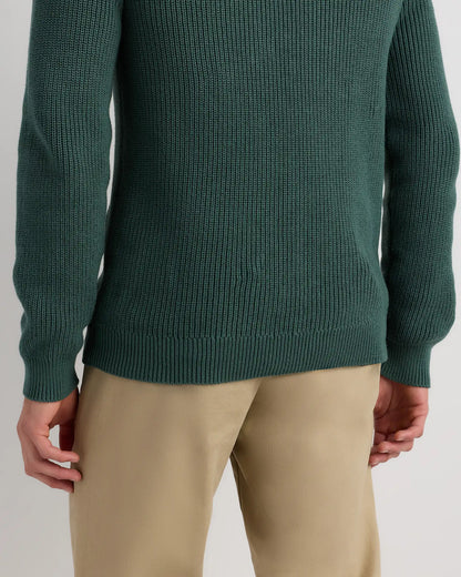 100% Organic Cotton Ribbed Crewneck Sweater
