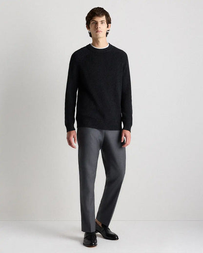100% Organic Cotton Ribbed Crewneck Sweater