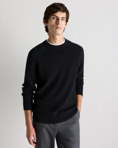 100% Organic Cotton Ribbed Crewneck Sweater