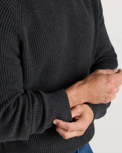 100% Organic Cotton Ribbed Crewneck Sweater