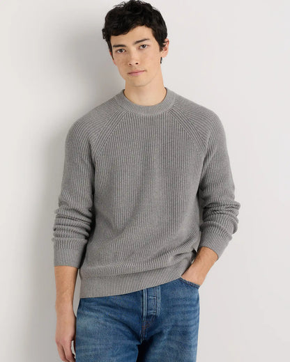 100% Organic Cotton Ribbed Crewneck Sweater