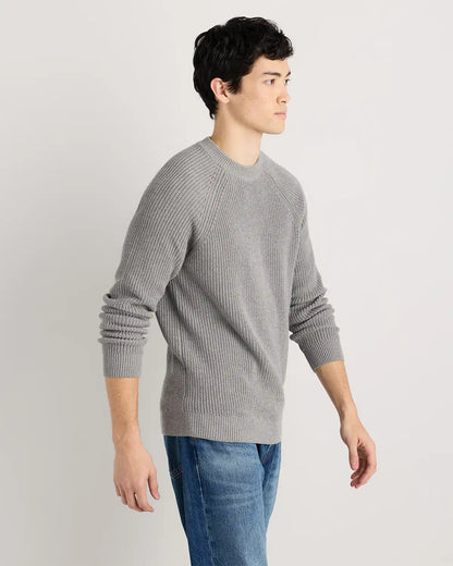 100% Organic Cotton Ribbed Crewneck Sweater