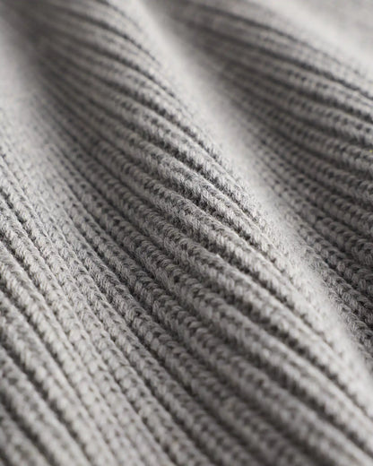 100% Organic Cotton Ribbed Crewneck Sweater