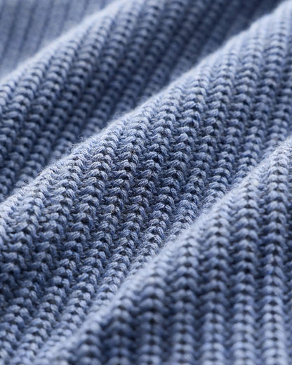 100% Organic Cotton Ribbed Crewneck Sweater