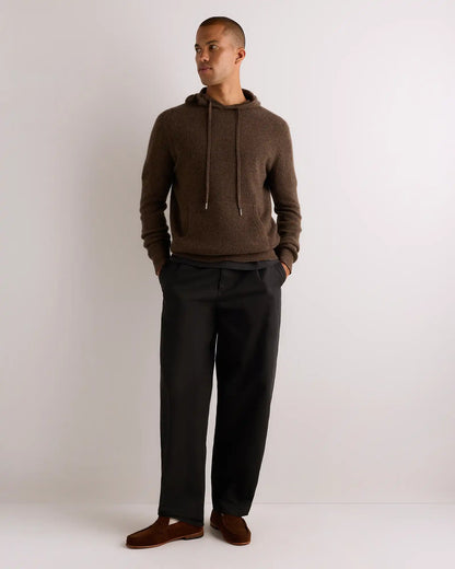 100% Mongolian Cashmere Waffle Hoodie
