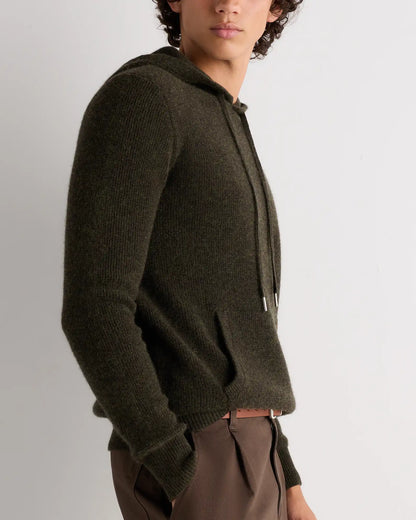 100% Mongolian Cashmere Waffle Hoodie
