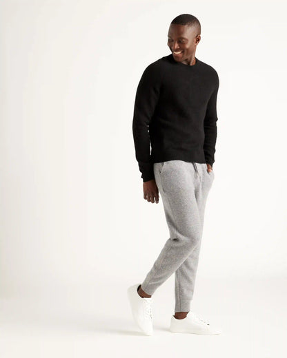 Mongolian Spring Cashmere Waffle Sweatshirt