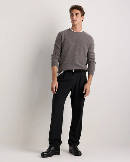 Mongolian Cashmere Waffle Sweatshirt