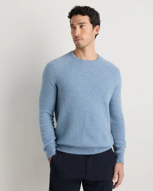 Mongolian Cashmere Waffle Sweatshirt