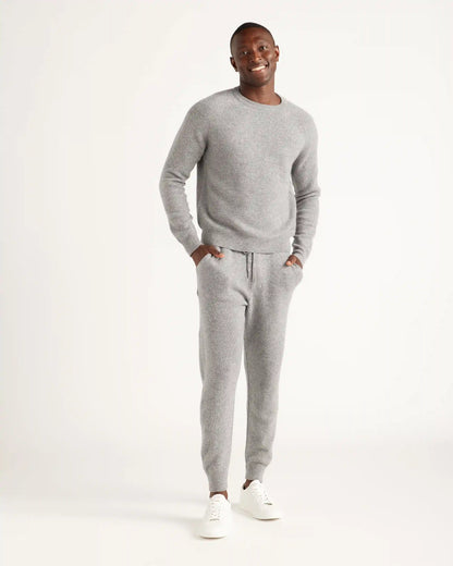 Mongolian Spring Cashmere Waffle Sweatshirt