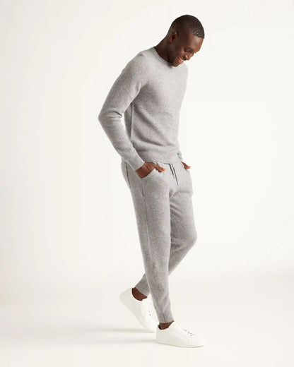 Mongolian Spring Cashmere Waffle Sweatshirt
