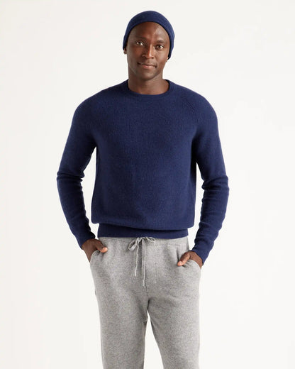 Mongolian Spring Cashmere Waffle Sweatshirt