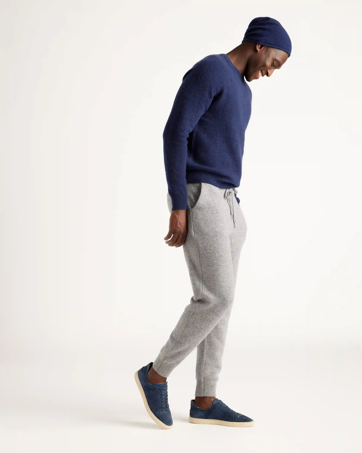 Mongolian Spring Cashmere Waffle Sweatshirt