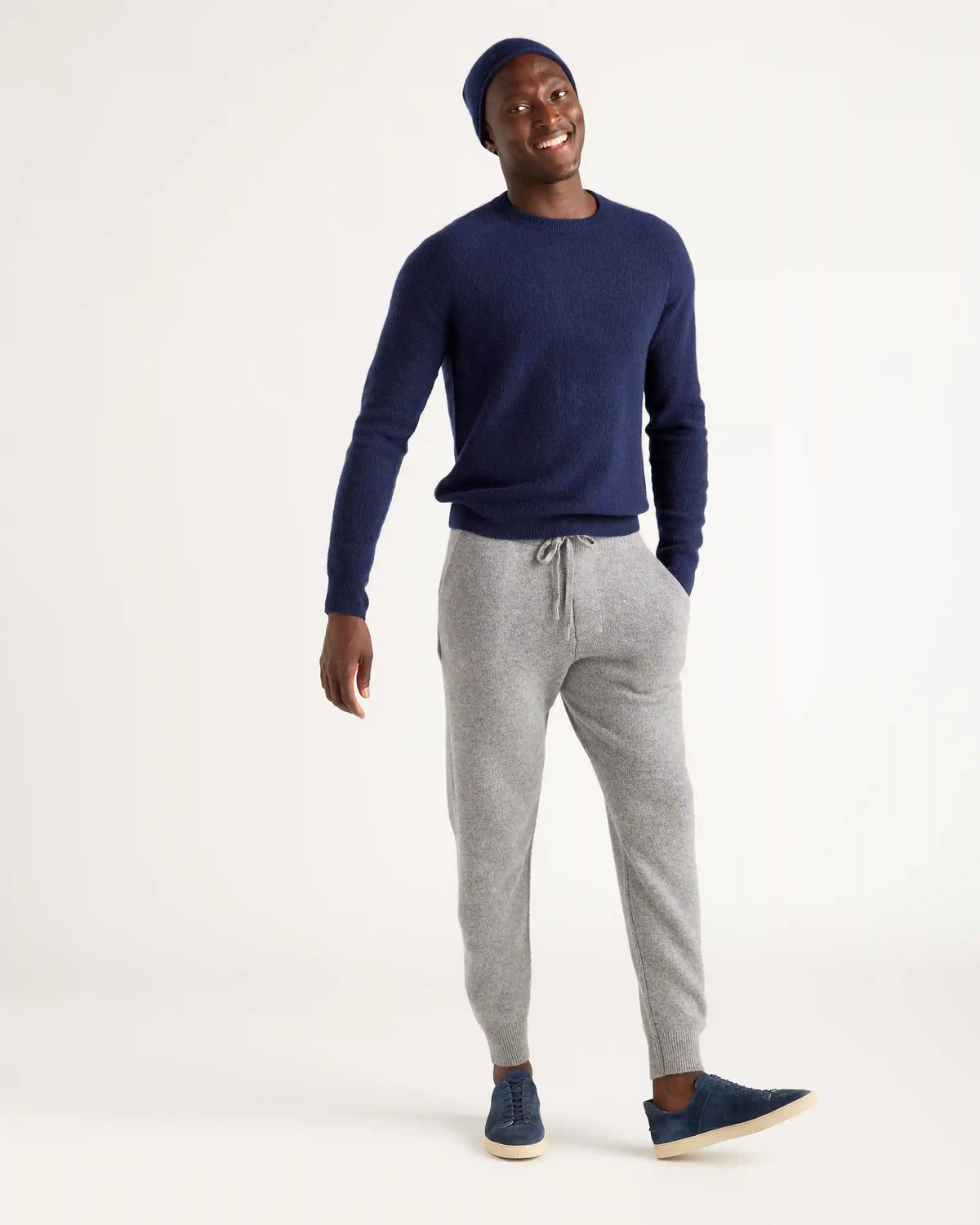 Mongolian Spring Cashmere Waffle Sweatshirt