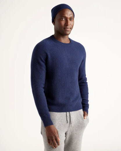 Mongolian Spring Cashmere Waffle Sweatshirt