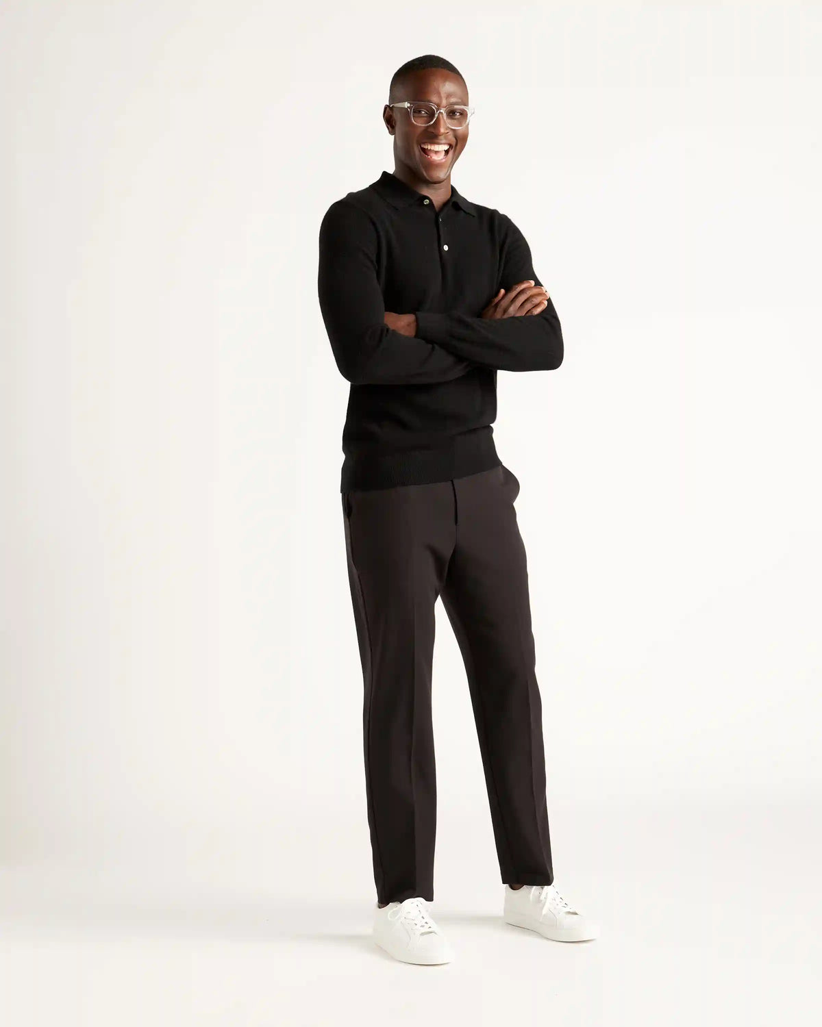 Mongolian Spring Cashmere Polo Sweater