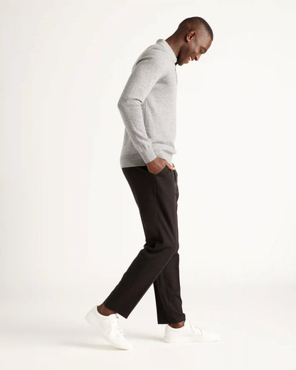 Mongolian Spring Cashmere Polo Sweater