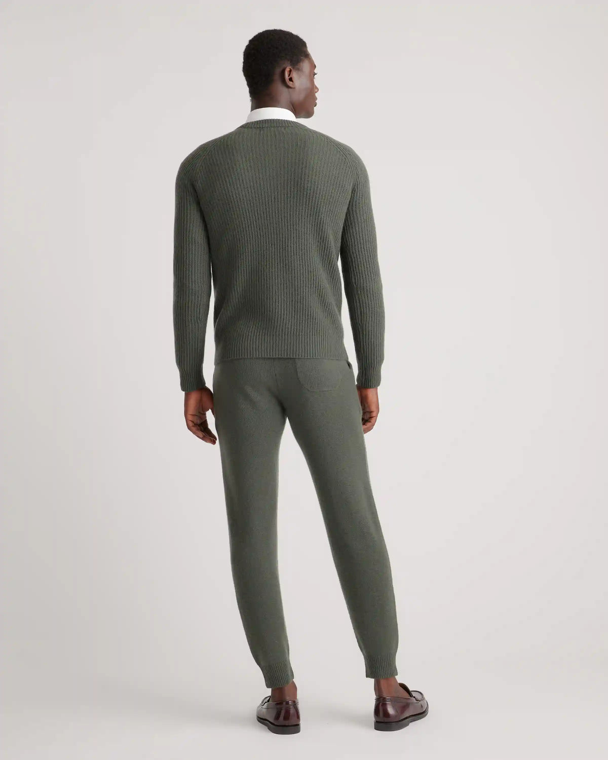 Mongolian Cashmere Fisherman Crewneck Sweater