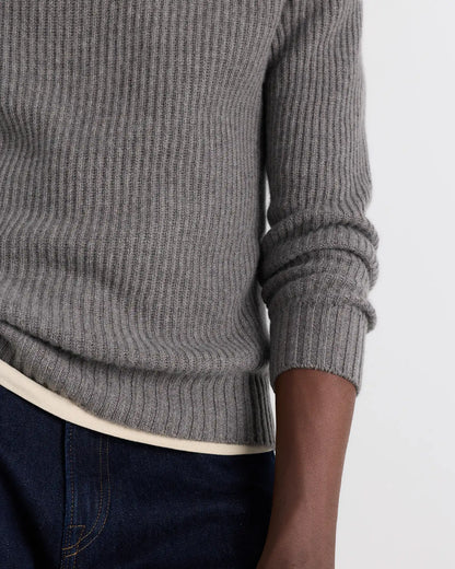 Mongolian Cashmere Fisherman Pullover Hoodie