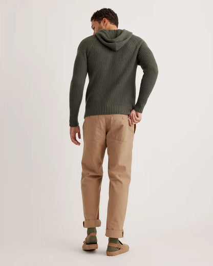 Mongolian Spring Cashmere Fisherman Pullover Hoodie