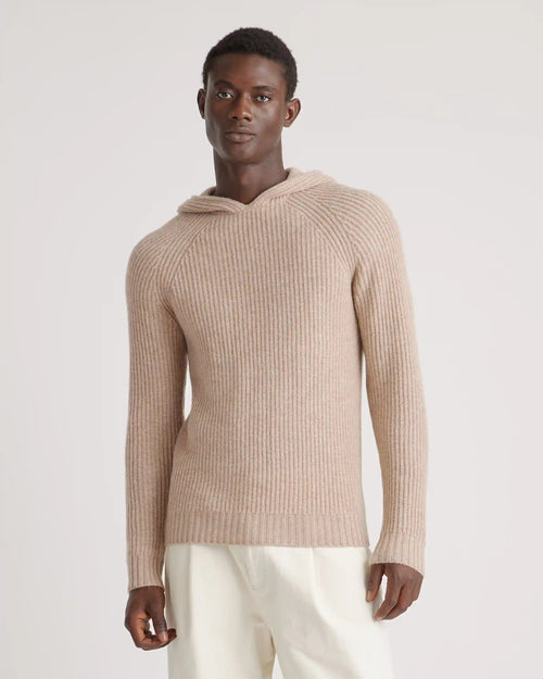 Mongolian Spring Cashmere Fisherman Pullover Hoodie