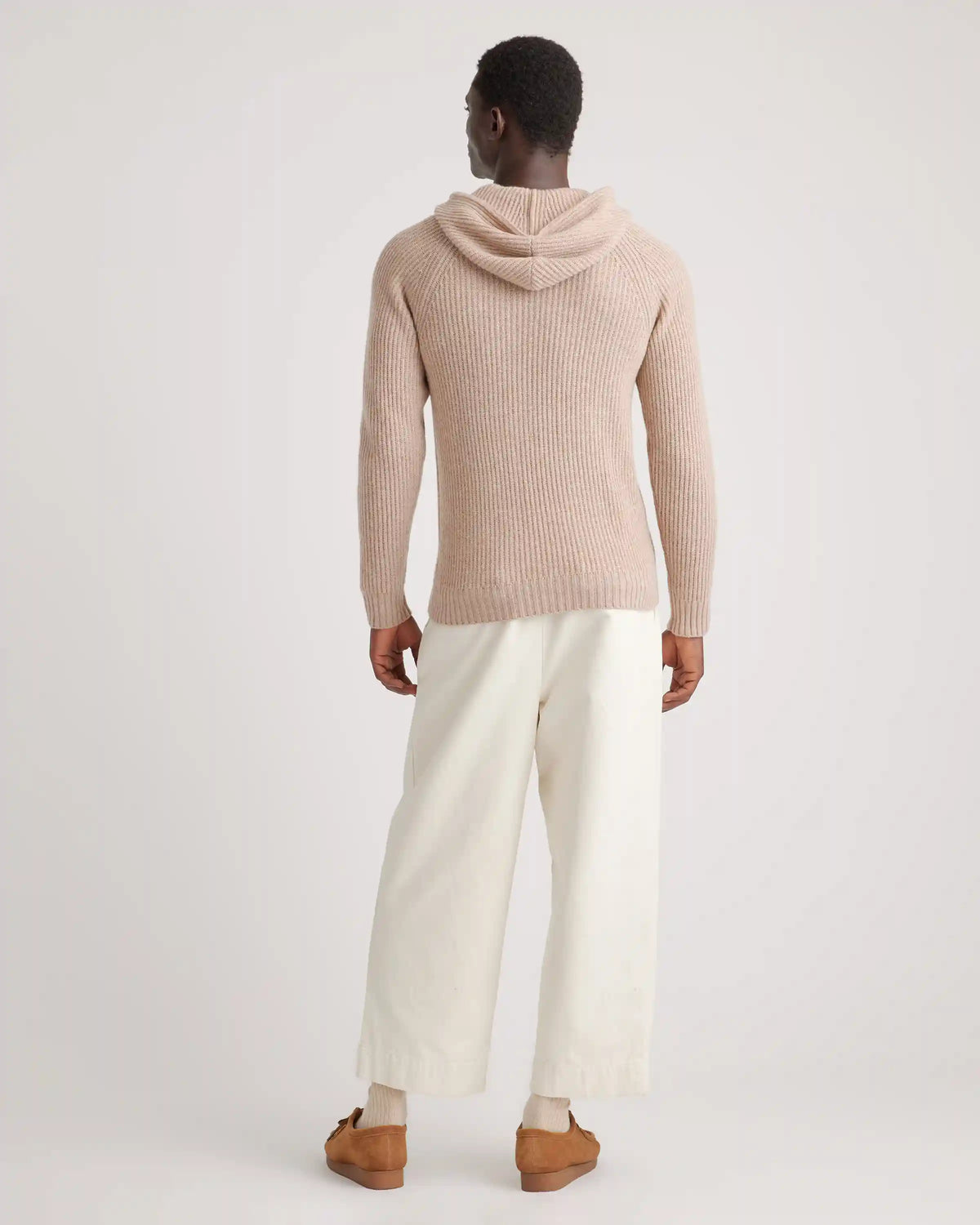 Mongolian Spring Cashmere Fisherman Pullover Hoodie