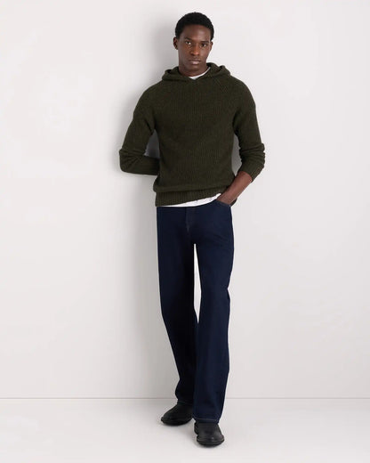 Mongolian Cashmere Fisherman Pullover Hoodie