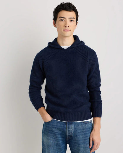 Mongolian Cashmere Fisherman Pullover Hoodie