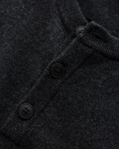 Mongolian Cashmere Henley Sweater