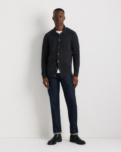 Mongolian Cashmere Button Down Sweater
