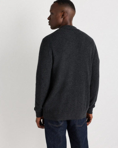 Mongolian Cashmere Button Down Sweater