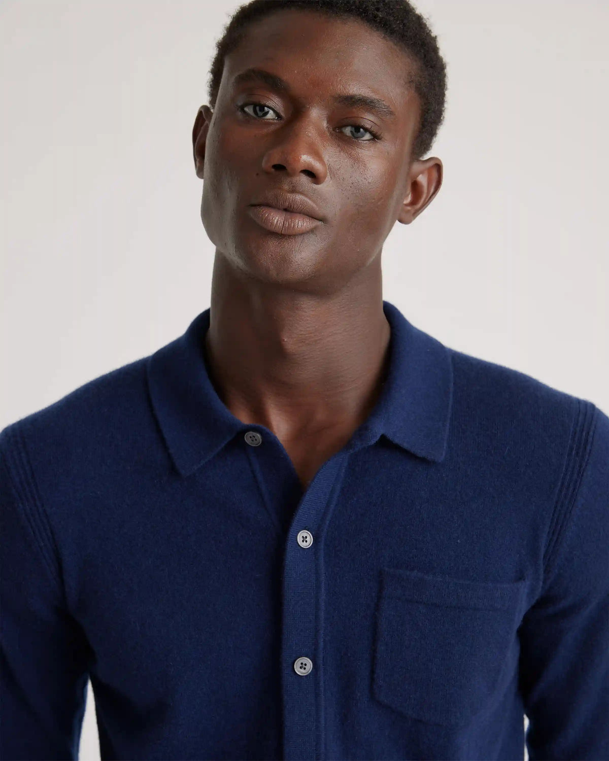 Mongolian Cashmere Button Down Sweater