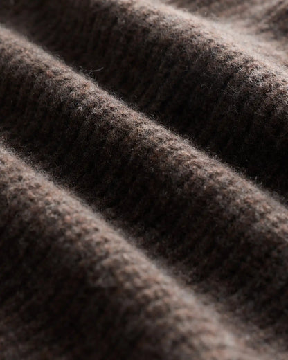 Mongolian Cashmere Fisherman Full Zip Sweater
