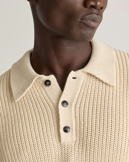 100% Organic Cotton Fisherman Polo Sweater