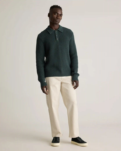 100% Organic Cotton Fisherman Polo Sweater